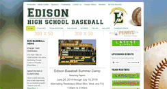 Desktop Screenshot of edisonbaseball.com
